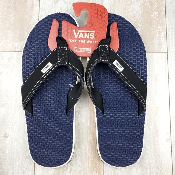 Vans La Costa Lite Flip Flops Navy/Black - Picture 1 of 7